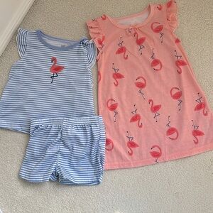 NWT! Carter’s Flamingo Pajama Sets